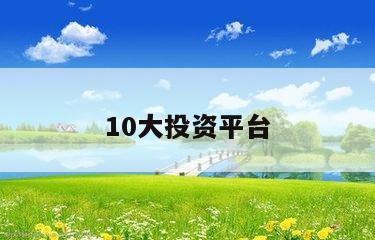 be365体育平台:10大投资平台(图1)